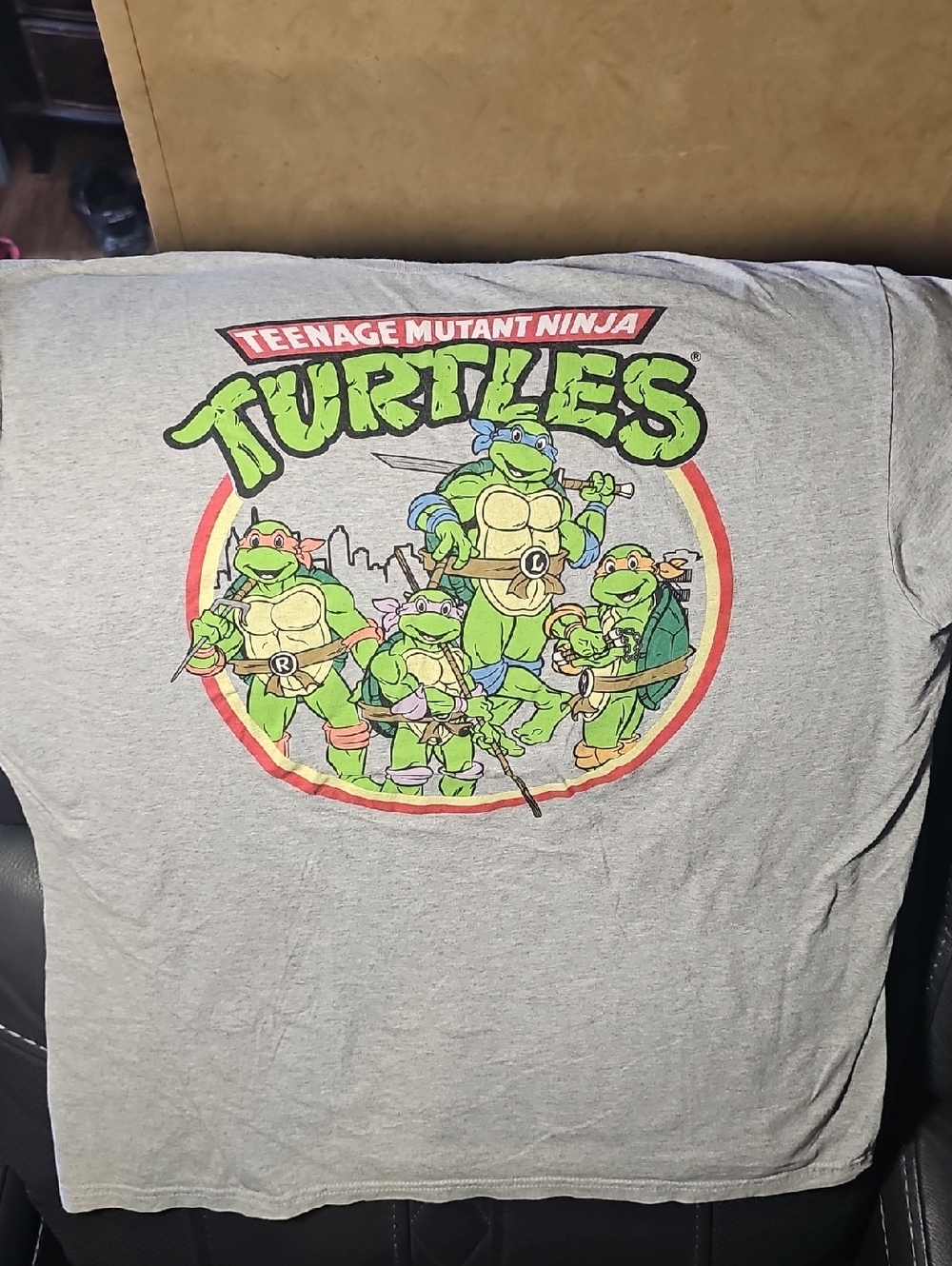 Teenage Mutant Ninja Turtles Gray Graphic Tee - Classic TMNT Print